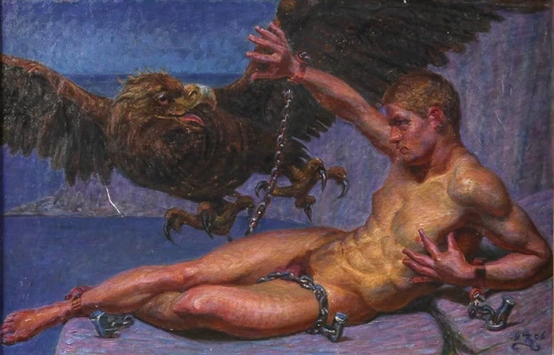 Kristian Zahrtmann - Prometeo e l'aquila